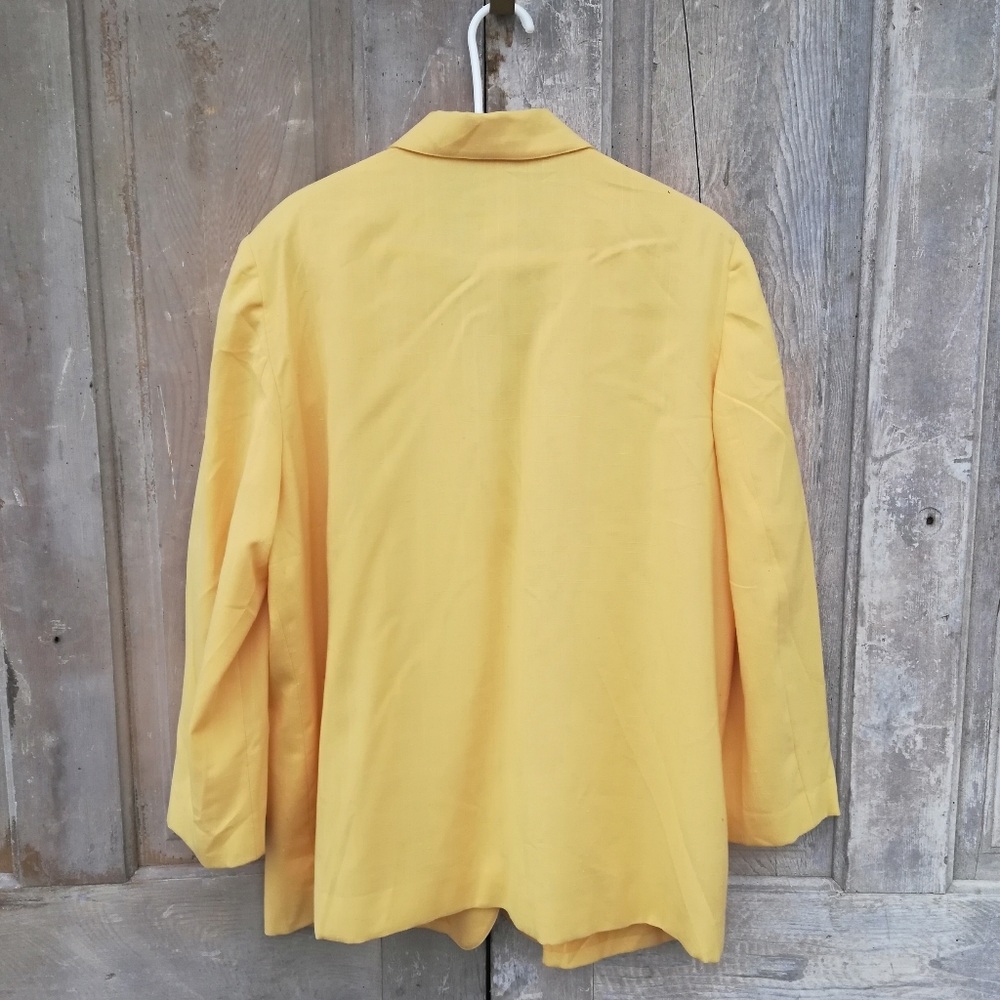 Yellow Oversized Blazer - Picture 3 of 6